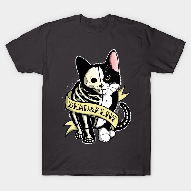 Schrodinger cat tattoo T-Shirt by NemiMakeit